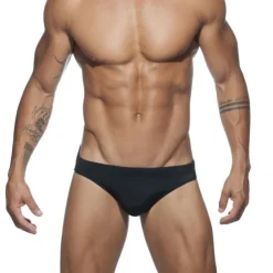 Men's Swimwear Swim Briefs Swim Thong Plain Breathable Soft Daily Wear Weekend Stylish Simple Black White