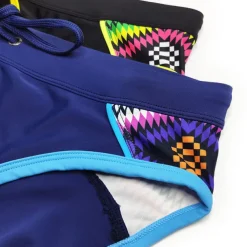 Men's Swimwear Swim Shorts Shorts Swim Briefs Print Print Comfort Breathable Outdoor Daily Going out Sports Hawaiian Black Blue