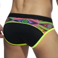 Men's Swimwear Swim Shorts Shorts Swim Briefs Print Print Comfort Breathable Outdoor Daily Going out Sports Hawaiian Black Blue