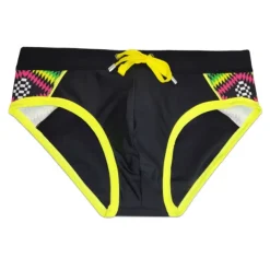 Men's Swimwear Swim Shorts Shorts Swim Briefs Print Print Comfort Breathable Outdoor Daily Going out Sports Hawaiian Black Blue