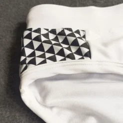 Men's Swimwear Swim Shorts Shorts Swim Briefs Print Geometry Comfort Breathable Outdoor Daily Going out Sports Hawaiian Black White