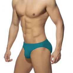 Men's Swimwear Swim Shorts Shorts Swim Briefs with Pad Plain Comfort Breathable Outdoor Daily Going out Fashion Casual Black White