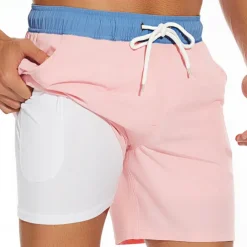 Men's Swimwear Swim Shorts Swim Trunks Plain Comfort Breathable Outdoor Daily Going out Fashion Casual Azure Black