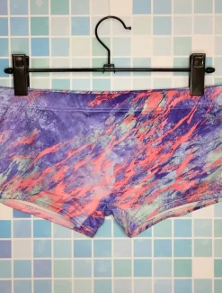 Men's Swimwear Swim Trunks Swim Briefs Print Color Block Breathable Soft Daily Wear Weekend Stylish Simple Blue Purple