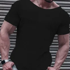 Men's T Shirt Casual Style Short Sleeve Crew Neck Summer Plain Fashion Designer Casual Classic Street Sports Holiday Black White Pink Top Tee for Men