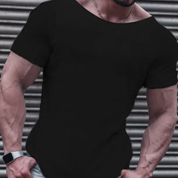 Men's T Shirt Casual Style Short Sleeve Crew Neck Summer Plain Fashion Designer Casual Classic Street Sports Holiday Black White Pink Top Tee for Men