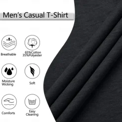 Men's T Shirt Henley Shirt Tee Top Short Sleeve Plain Fashion Designer Basic Button Up Henley Vacation Street Going out Spring & Summer Black White Light Green Henley T-Shirt