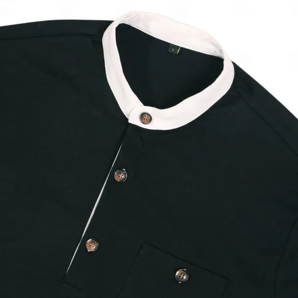 Men's T shirt Henley Shirt Tee Top Long Sleeve Shirt Color Block Henley Street Vacation Long Sleeve Patchwork Clothing Apparel Cotton Polyester Fashion Designer Basic