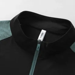 Men's T shirt Hiking Tee shirt Sleeveless Quarter Zip Tee Tshirt Muscle T-Shirt Short Sleeve Shirt Outdoor Quick Dry Workout Soft Sweat wicking Polyester Patchwork Black White Blue Gym Climbing