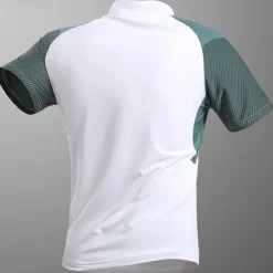 Men's T shirt Hiking Tee shirt Sleeveless Quarter Zip Tee Tshirt Muscle T-Shirt Short Sleeve Shirt Outdoor Quick Dry Workout Soft Sweat wicking Polyester Patchwork Black White Blue Gym Climbing