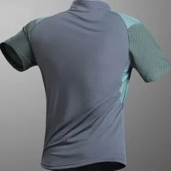 Men's T shirt Hiking Tee shirt Sleeveless Quarter Zip Tee Tshirt Muscle T-Shirt Short Sleeve Shirt Outdoor Quick Dry Workout Soft Sweat wicking Polyester Patchwork Black White Blue Gym Climbing