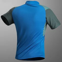 Men's T shirt Hiking Tee shirt Sleeveless Quarter Zip Tee Tshirt Muscle T-Shirt Short Sleeve Shirt Outdoor Quick Dry Workout Soft Sweat wicking Polyester Patchwork Black White Blue Gym Climbing