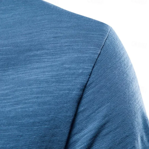 Men's T Shirt Moisture Wicking Shirts Bamboo T-shirt Short Sleeve V Neck Summer Plain Sports Basic Casual Classic Style Casual Light Blue Black White Top Tee for Men