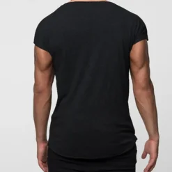 Men's T Shirt Muscle Shirt Short Sleeve Crew Neck Summer Plain Fashion Classic Comfortable Classic Style Street Casual Sports Black Gray Top Tee for Men