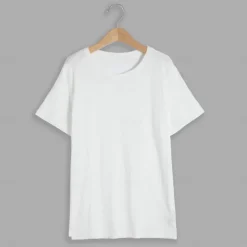 Men's T Shirt Short Sleeve Crew Neck Summer Plain Fashion Classic Comfortable Crewneck Street Casual Sports Black White Blue Top Tee for Men