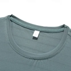 Men's T shirt Short Sleeve Crew Neck Tee Tshirt Muscle T-Shirt Short Sleeve Shirt Outdoor Quick Dry Workout Soft Polyester Patchwork Black White Royal Blue Gym Climbing Camping / Hiking / Caving