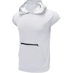 Men's T Shirt Short Sleeve Hooded Summer Plain Fashion Classic Comfortable Street Casual Sports Black White Blue Top Tee for Men