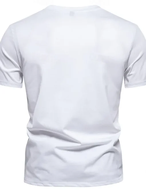 Men's T Shirt Short Sleeve Crew Neck Summer Spring Geometric Knitwear Vacation Vintage Embroidered Embroidery School Training Outdoor Black White Light Green Top Tee for Men