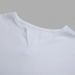 Men's T Shirt Short Sleeve V Neck Summer Plain Fashion Classic Comfortable Street Casual Sports Black White Pink Top Tee for Men