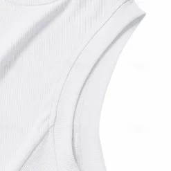 Men's T Shirt Tank Top Turtleneck shirt Sleeveless Turtleneck Summer Solid Color Pit Strip Fashion Designer Muscle Ribbed Outdoor Dailywear Black White Top Tee for Men
