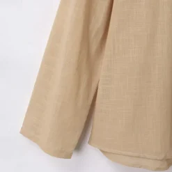 Men's T Shirt Tee Top Long Sleeve Shirt Long Sleeve Crew Neck Spring & Fall Plain Fashion Designer Basic Vacation Street Going out Black Sky Blue Khaki Top Tee for Men