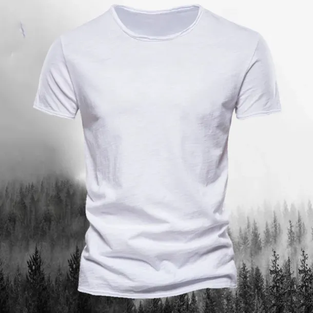 Men's T Shirt Tee Top Short Sleeves Crew Neck Summer Plain Fashion Designer Basic Classic Style Vacation Street Going out Black White Pink Top Tee for Men