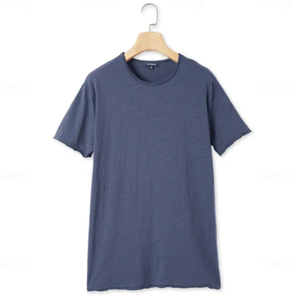 Men's T Shirt Tee Top Short Sleeves Crew Neck Summer Plain Fashion Designer Basic Classic Style Vacation Street Going out Black White Pink Top Tee for Men