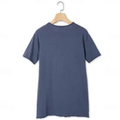 Men's T Shirt Tee Top Short Sleeves Crew Neck Summer Plain Fashion Designer Basic Classic Style Vacation Street Going out Black White Pink Top Tee for Men