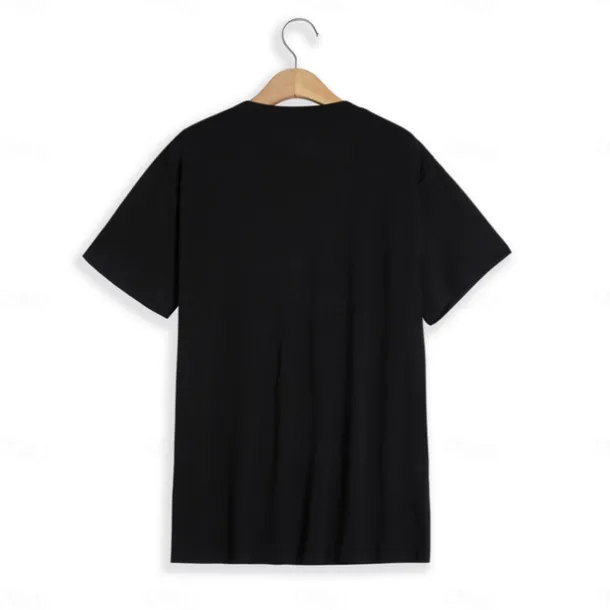 Men's T Shirt Tee Top Short Sleeves V Neck Summer Plain Designer Basic Modern Contemporary Classic Style Vacation Street Going out Black White Red Top Tee for Men