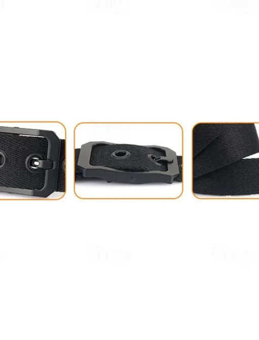 Men's Tactical Belt Canvas Belt Nylon Belt Waist Belt Black White Alloy Durable Adjustable Plain Outdoor Daily