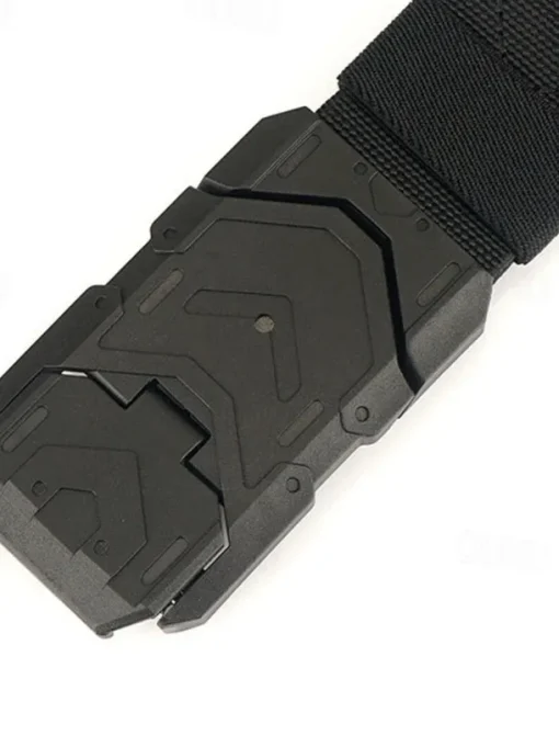 Men's Tactical Belt Magnetic Buckle Belt Waist Belt Black Blue Nylon Durable Adjustable Plain Outdoor Daily