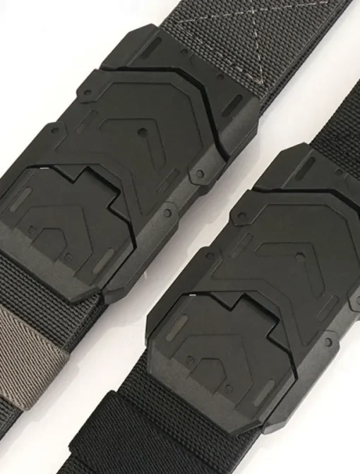 Men's Tactical Belt Magnetic Buckle Belt Waist Belt Black Blue Nylon Durable Adjustable Plain Outdoor Daily
