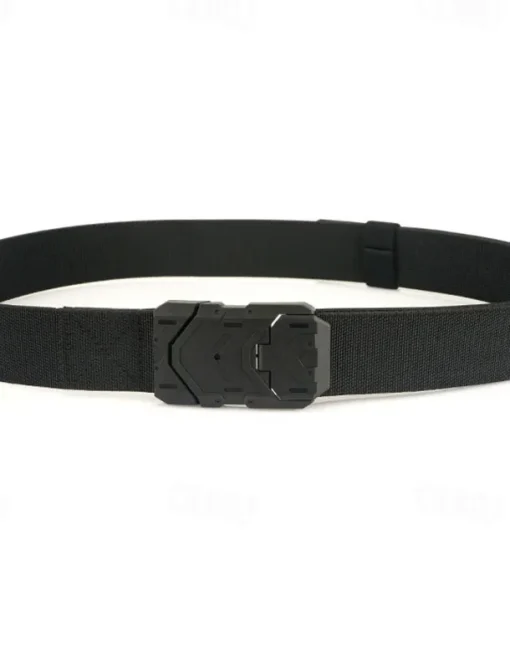 Men's Tactical Belt Magnetic Buckle Belt Waist Belt Black Blue Nylon Durable Adjustable Plain Outdoor Daily