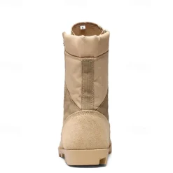 Men's Tactical Combat Boots – High-Top Military Desert Boots with Lace-Up Design for Outdoor Hiking & Work