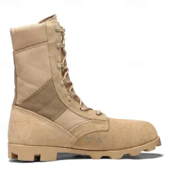 Men's Tactical Combat Boots – High-Top Military Desert Boots with Lace-Up Design for Outdoor Hiking & Work