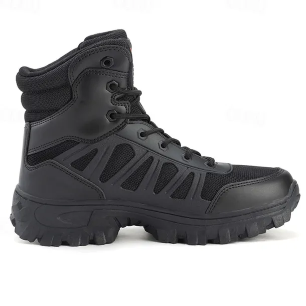 Men's Tactical Combat Boots with Rugged Non-Slip Soles – Durable and Breathable Military-Style Footwear for Hiking, Work, and Outdoor Activities