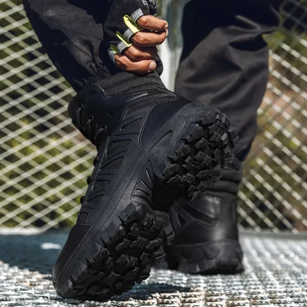 Men's Tactical Combat Boots with Rugged Non-Slip Soles – Durable and Breathable Military-Style Footwear for Hiking, Work, and Outdoor Activities