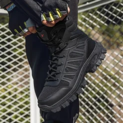Men's Tactical Combat Boots with Rugged Non-Slip Soles – Durable and Breathable Military-Style Footwear for Hiking, Work, and Outdoor Activities