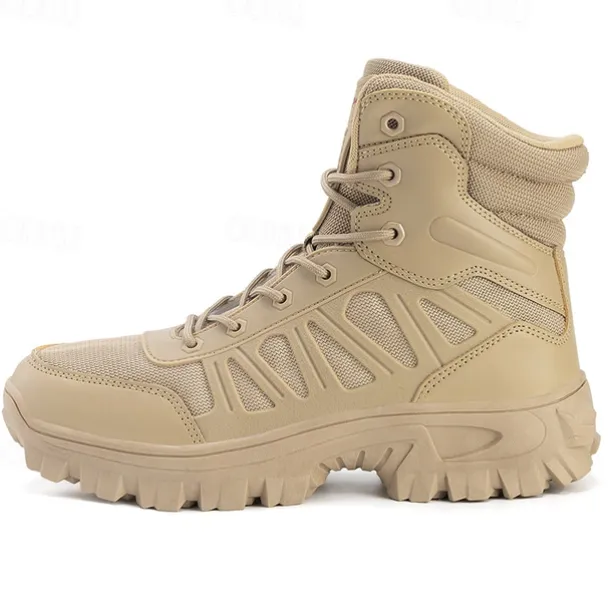 Men's Tactical Combat Boots with Rugged Non-Slip Soles – Durable and Breathable Military-Style Footwear for Hiking, Work, and Outdoor Activities
