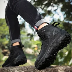 Men's Tactical Hiking Boots - Lightweight Desert Combat Boots with Breathable Mesh and Anti-Slip Sole for Outdoor Adventures