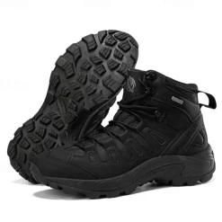 Men's Tactical Hiking Boots - Lightweight Desert Combat Boots with Breathable Mesh and Anti-Slip Sole for Outdoor Adventures