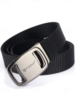 Men's Tactical Nylon Belt – Durable Military-Style Webbing Belt with Metal Buckle for Outdoor, Hiking, and Workwear