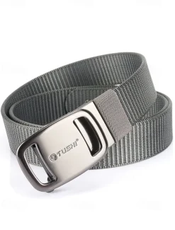 Men's Tactical Nylon Belt – Durable Military-Style Webbing Belt with Metal Buckle for Outdoor, Hiking, and Workwear