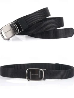 Men's Tactical Nylon Belt – Durable Military-Style Webbing Belt with Metal Buckle for Outdoor, Hiking, and Workwear