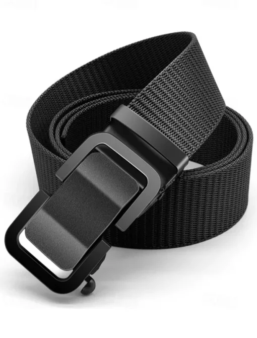 Men's Tactical Nylon Belt with Heavy-Duty Quick-Release Buckle, Adjustable Durable Design for Outdoor Activities, Hiking, and Casual Wear