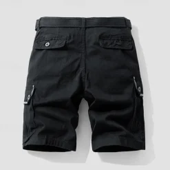 Men's Tactical Shorts Cargo Shorts Shorts Buttons Multi Pocket Plain Wearable Short Outdoor Daily Going out Fashion Classic Black Army Green