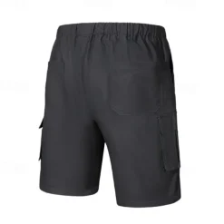 Men's Tactical Shorts Cargo Shorts Shorts Drawstring Elastic Waist Multi Pocket Plain Wearable Short Outdoor Daily Going out Fashion Classic Black Army Green