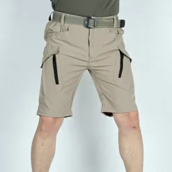 Men's Tactical Shorts Cargo Shorts Zipper Pocket Plain Waterproof Breathable Outdoor Daily Going out Fashion Casual Black Green