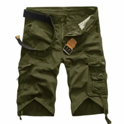 Men's Tactical Shorts Cargo Shorts Camo Shorts Summer Shorts Solid Color Camo / Camouflage Ripstop Breathable Shorts Military Black Army Green