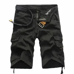 Men's Tactical Shorts Cargo Shorts Camo Shorts Summer Shorts Solid Color Camo / Camouflage Ripstop Breathable Shorts Military Black Army Green